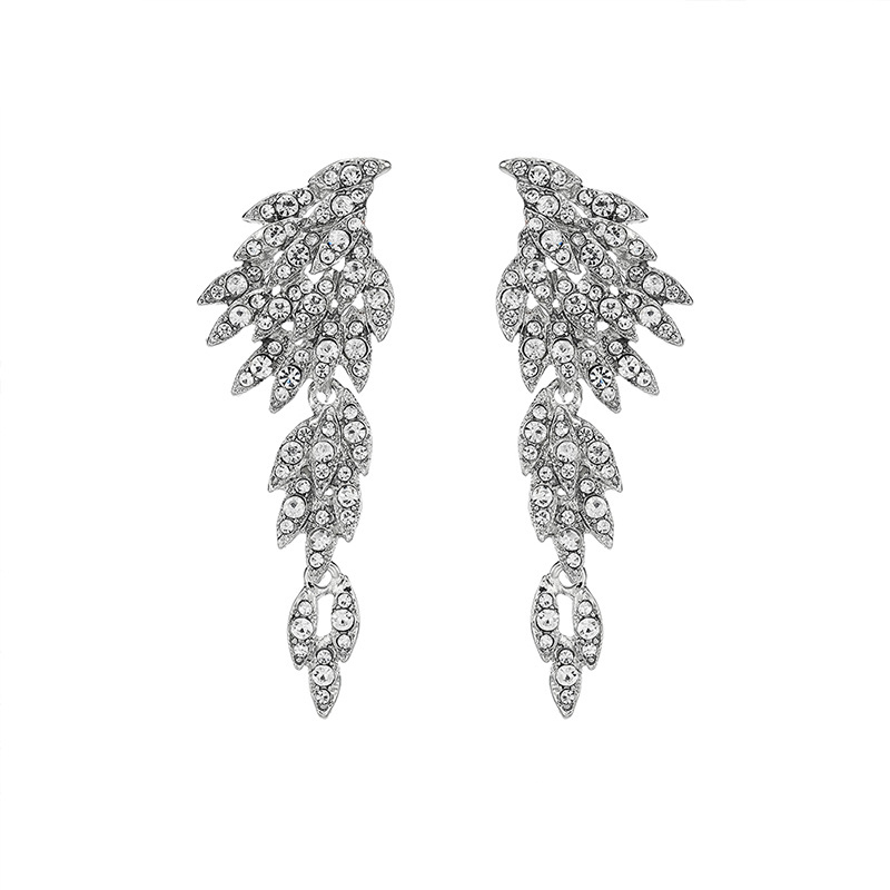 Beautiful/Attractive Alloy With Round Rhinestone Earrings