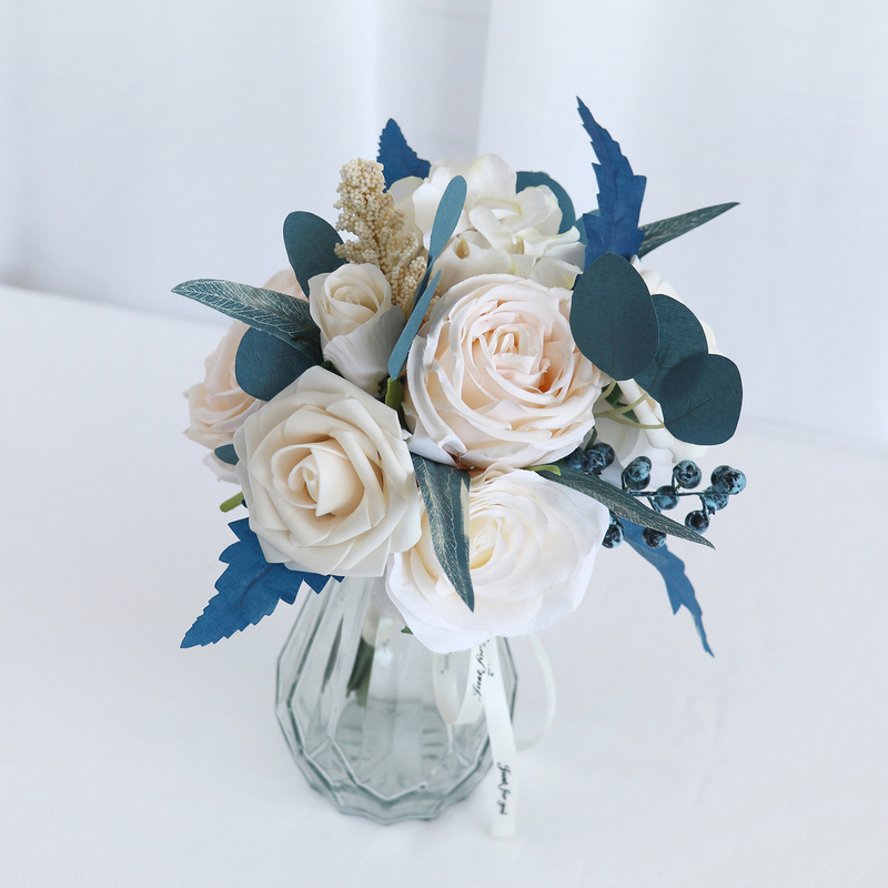 Round Silk Flower Junior Bridesmaid Bouquets -